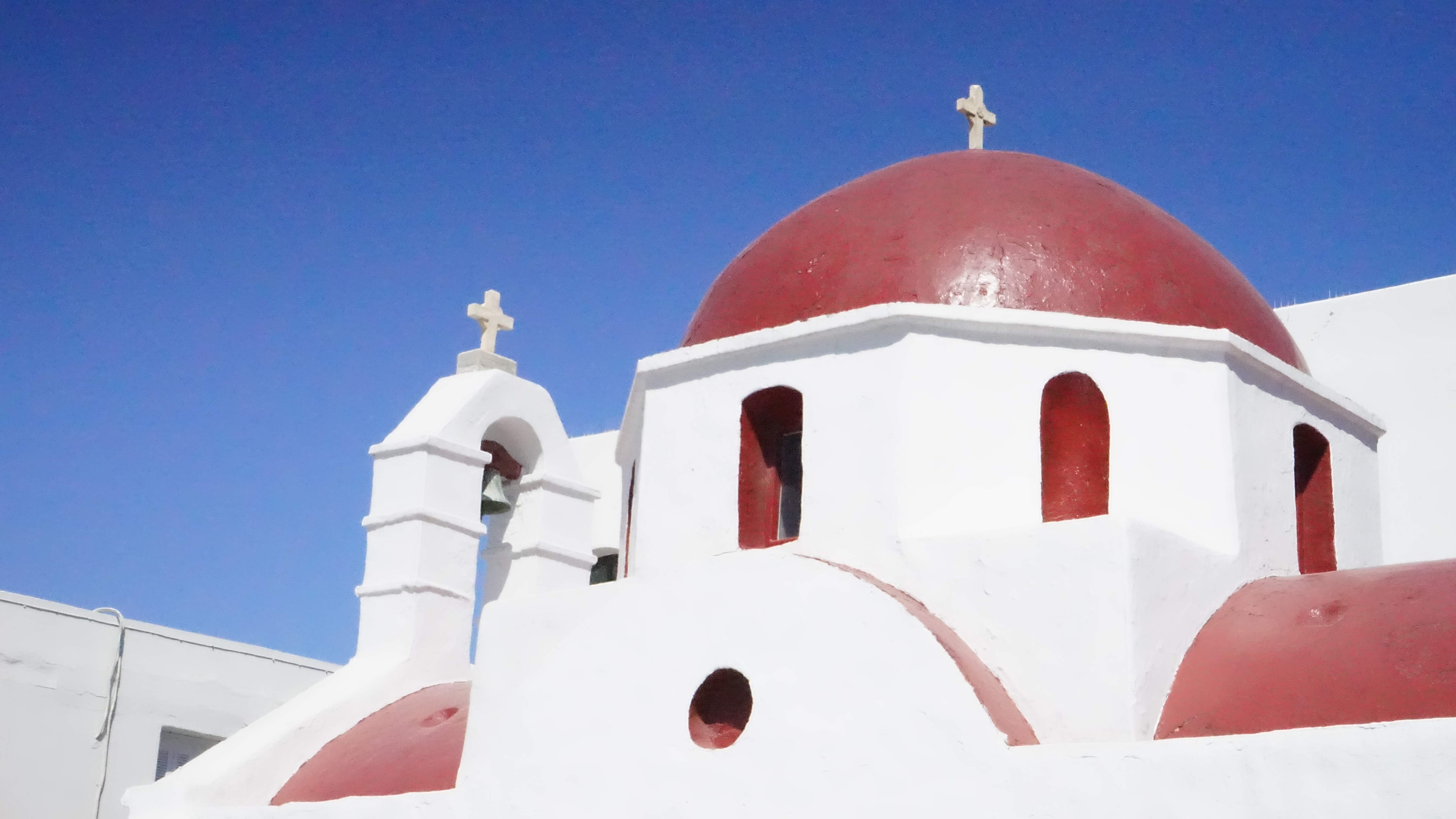 ミコノス島の教会（ギリシャ）
